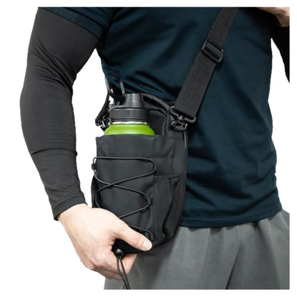 Sacoche magnétique de fitness, sac bandoulière magnétique pour homme et femme, porte-bouteille avec fixation magnétique